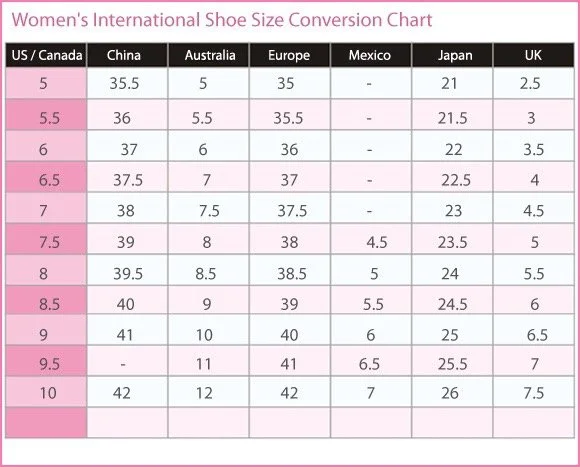 What size is extra large in women's shoes