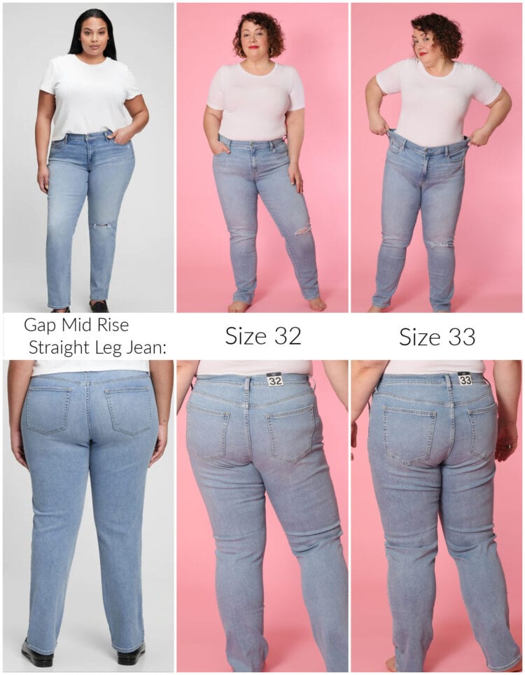 what size is a 28 in womens gap jeans