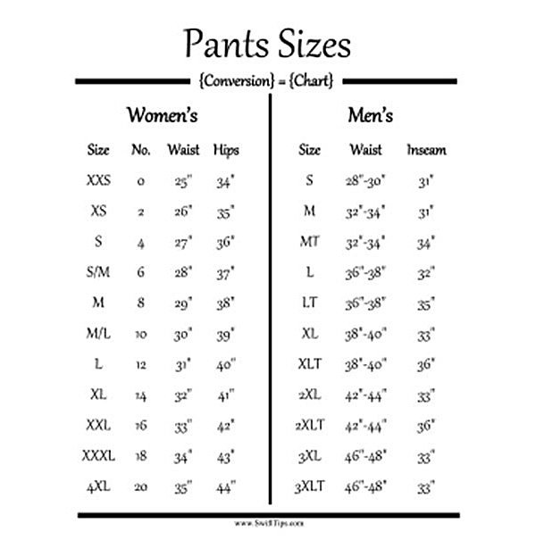 what size is a mens 28 waist in women's